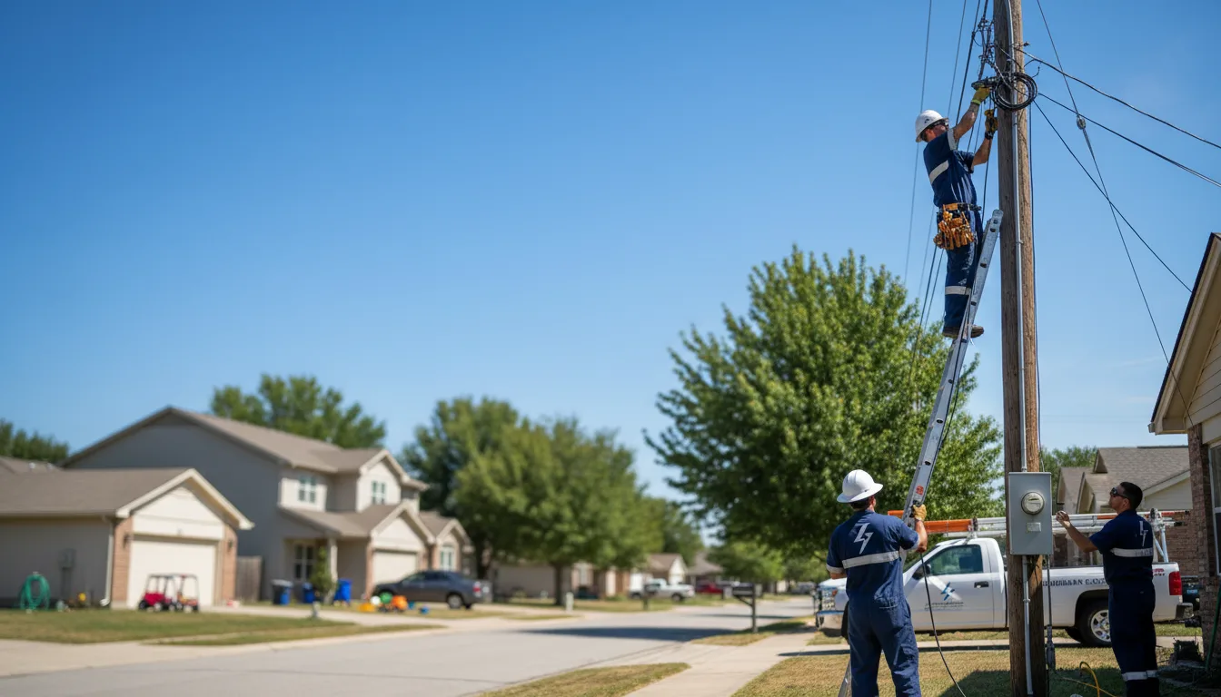 Residential electrician providing installation services in West End, NC